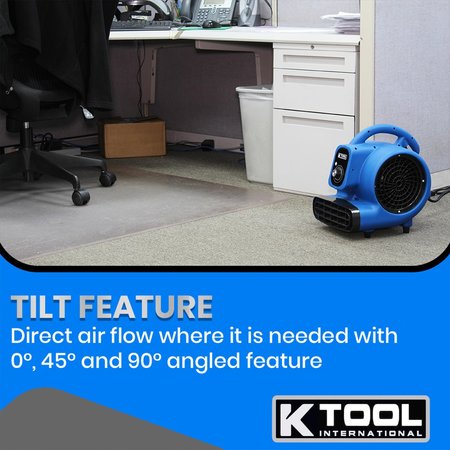 K-Tool International 800 Cfm Utility Floor Blower KTI77703